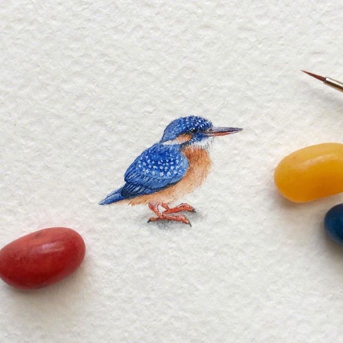 创意迷你水彩画 | ins :irene_mia