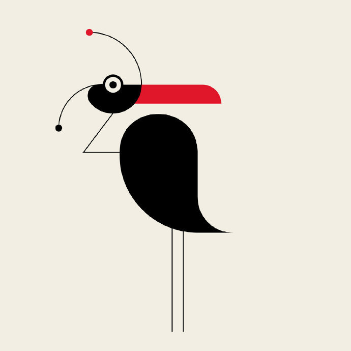 美国洛杉矶trf设计工作室用极简图形构成的动物图像