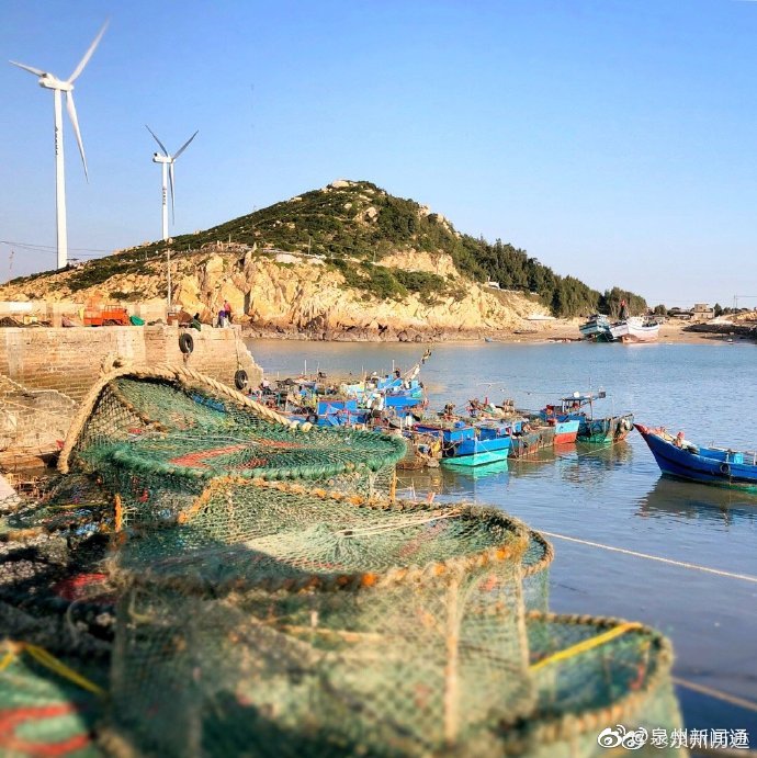 岞风车岛位于惠安的小岞镇是个半岛三面环海
