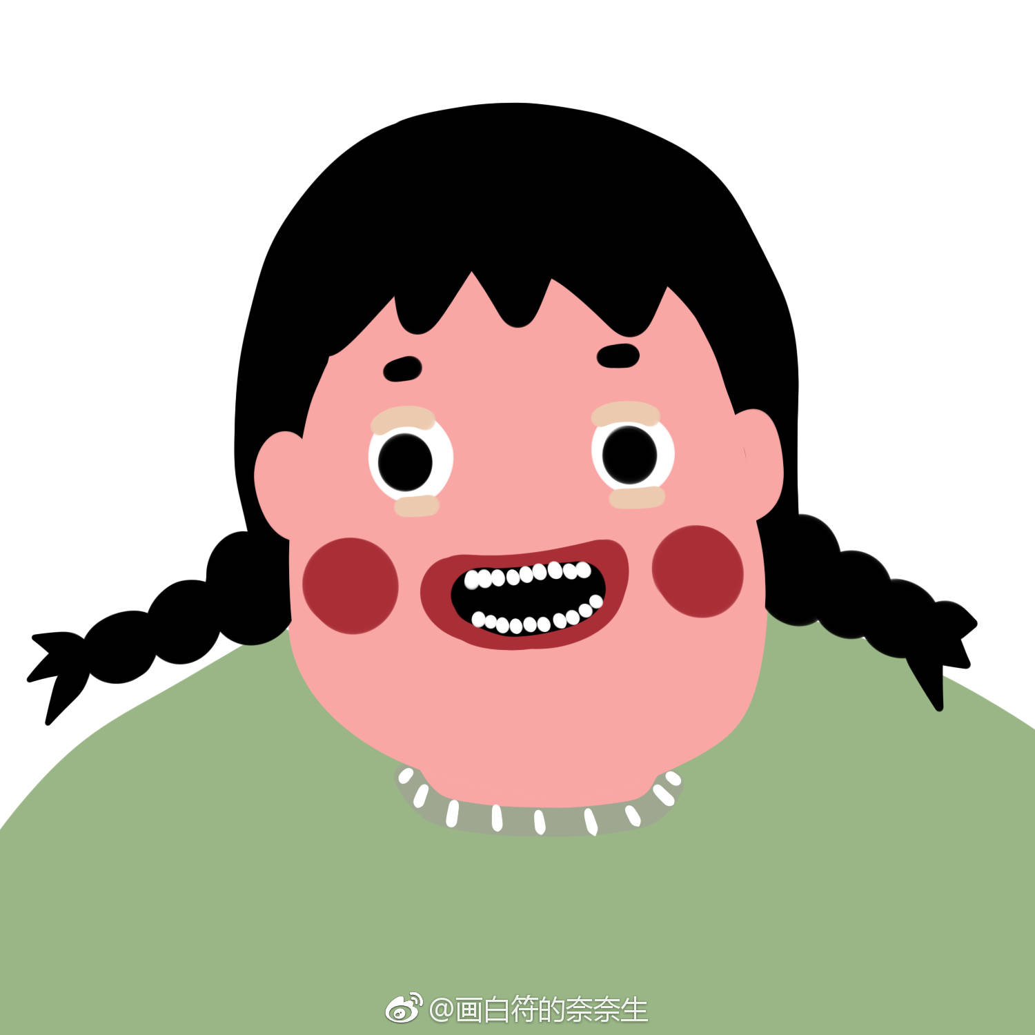 来个头像教程作者画白符的奈奈生