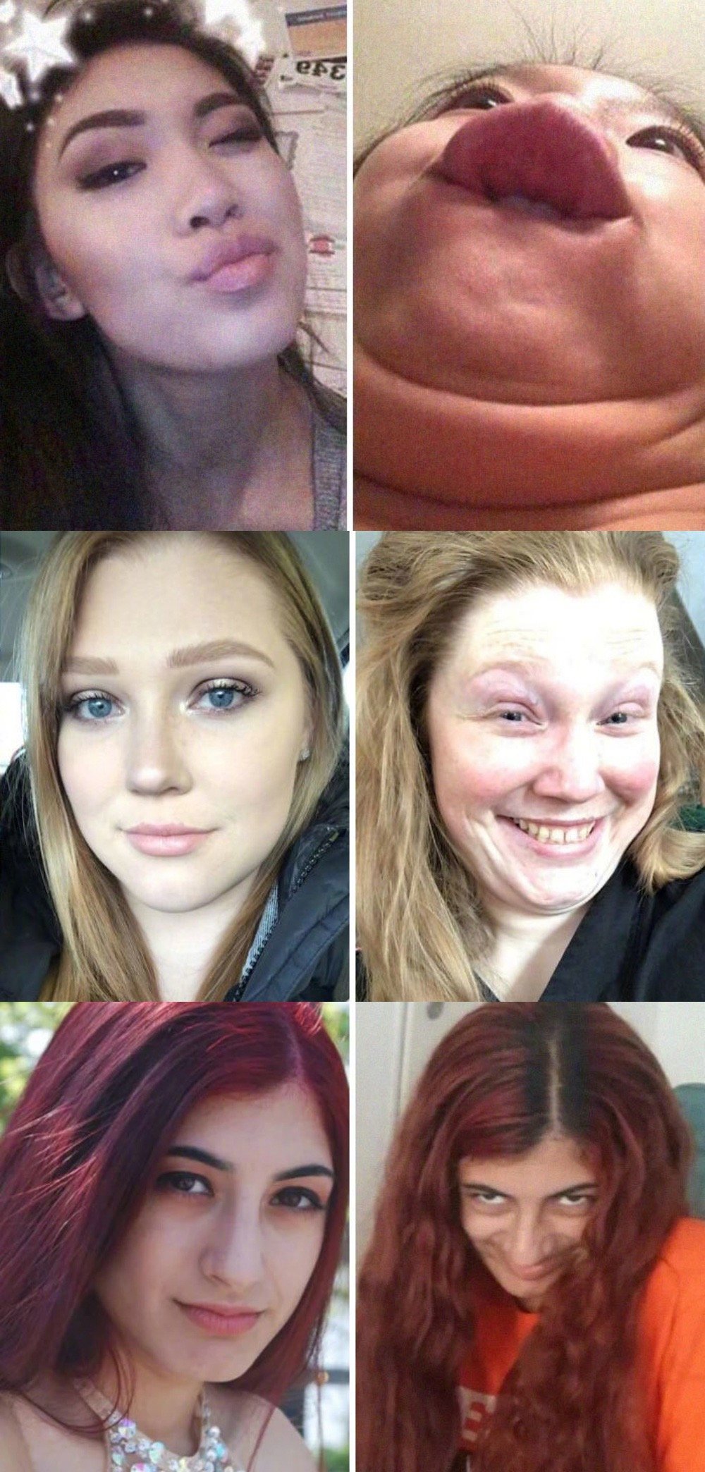 女生为了拍出反差感可以有多拼想看看姐妹们妆前妆后对比