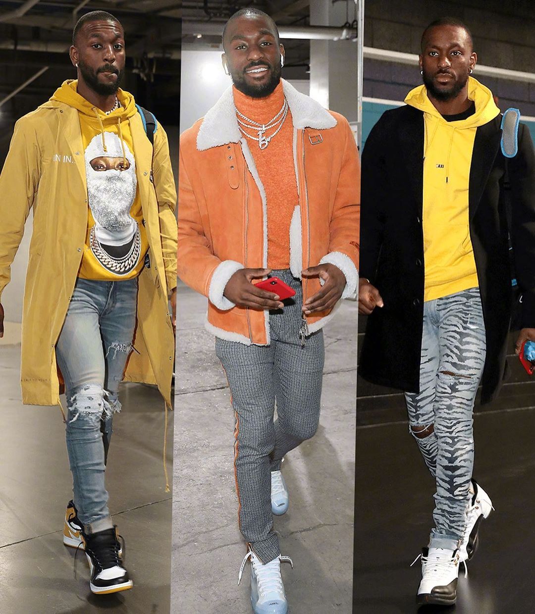 肯巴沃克入场穿搭图集他的风格还是挺多变的