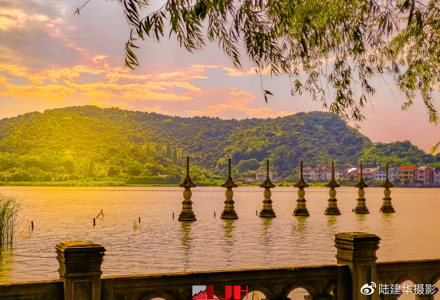 慈溪鸣鹤古镇千年古刹金仙寺的风光别致