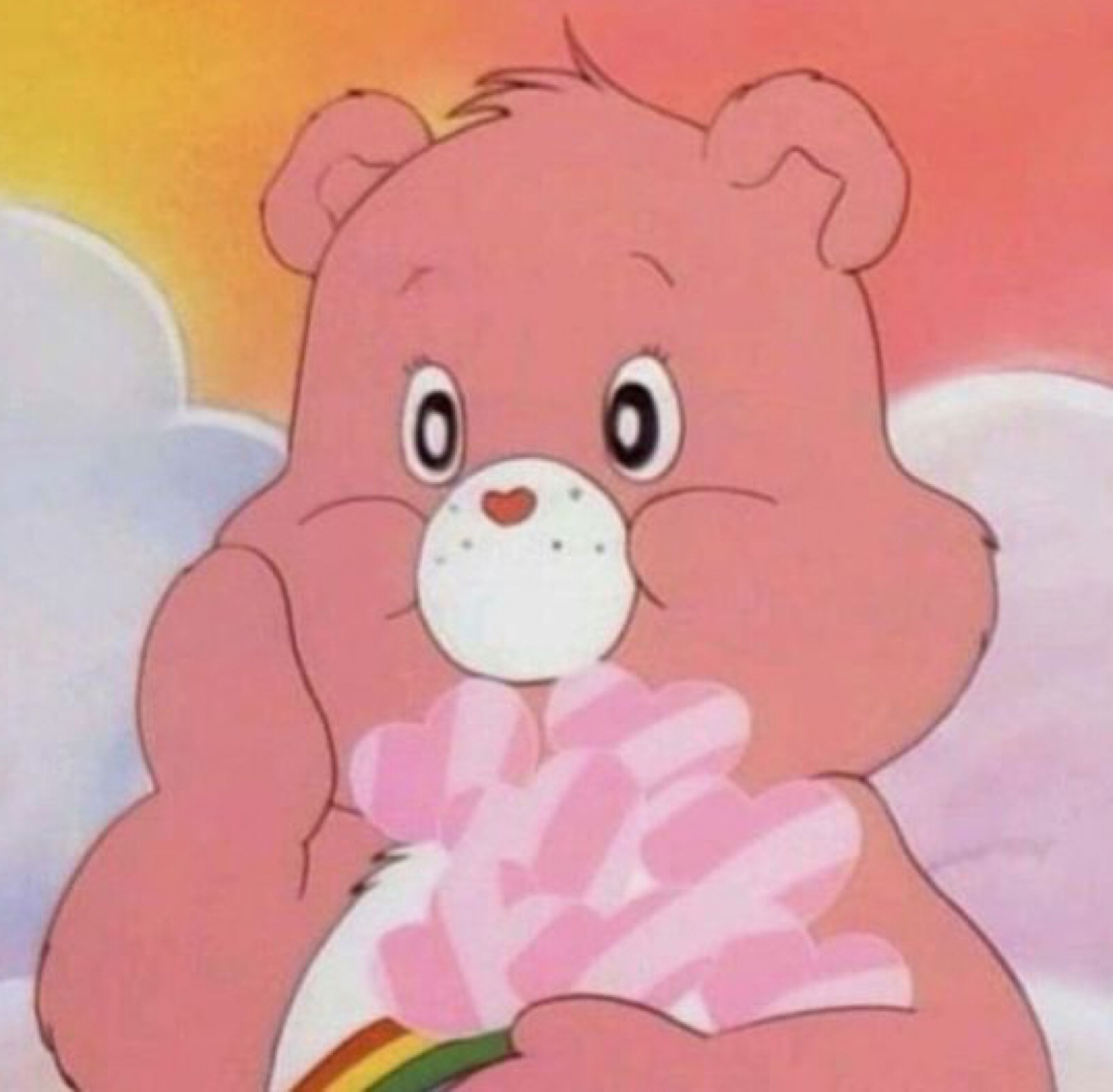 爱心熊carebears做卡通头像太可爱了吧