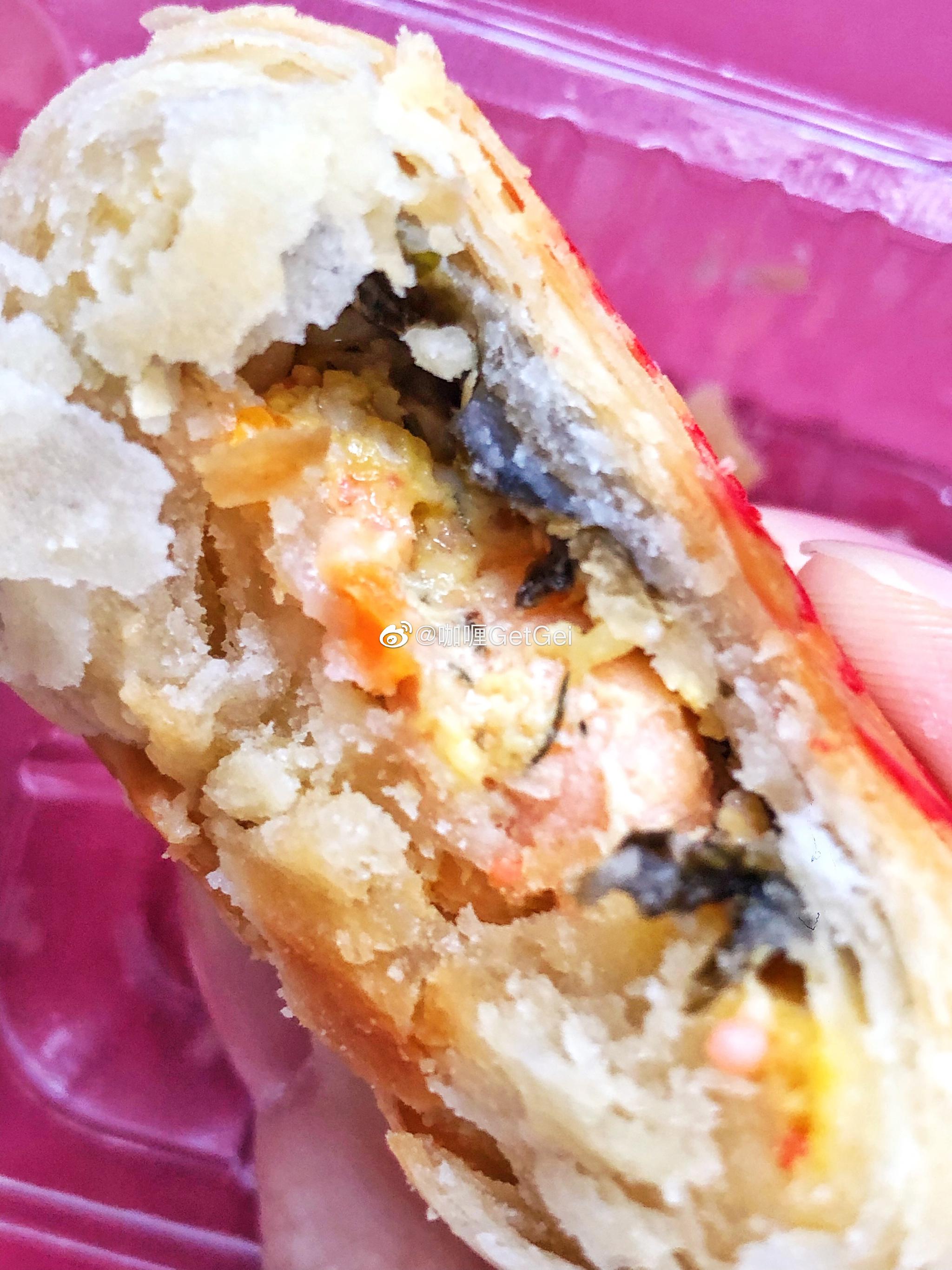 盒马的芥末三文鱼月饼!吃上了!