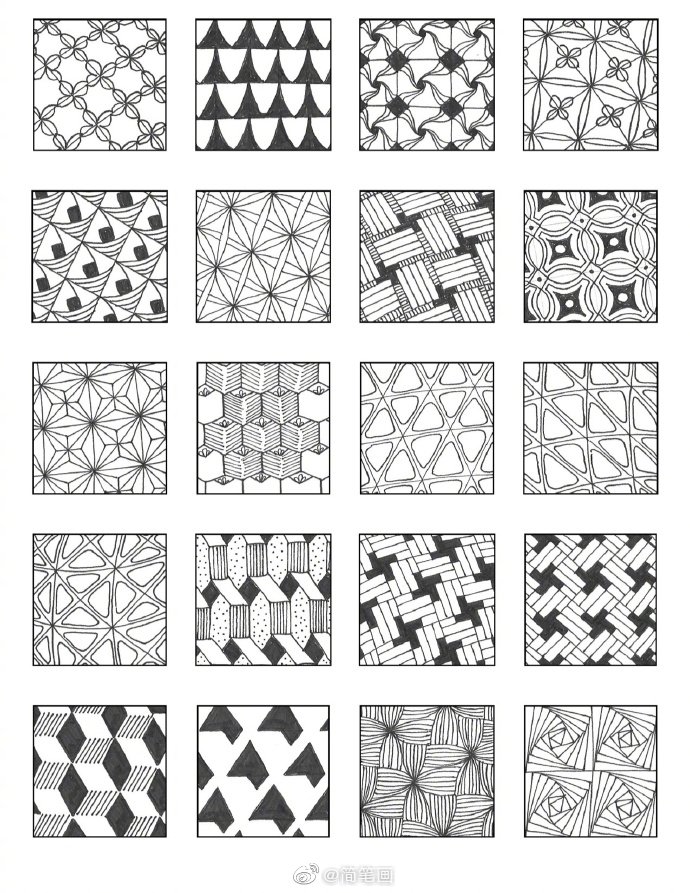 180种手绘纹理表现马住练习线条byemilyhoutz