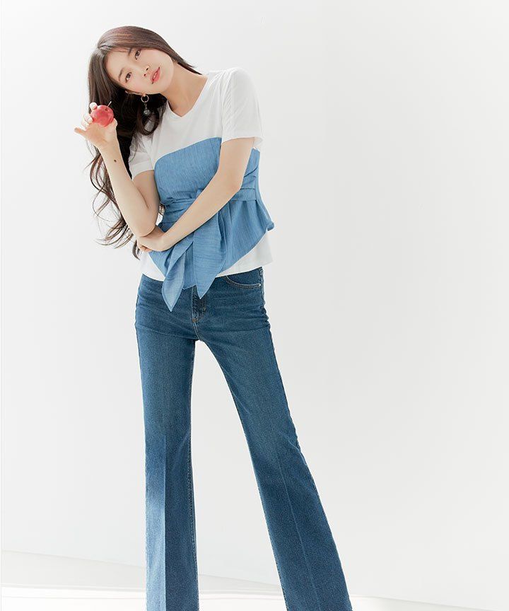 裴秀智最新画报,搭配多套牛仔裤造型,秀出性感小蛮腰!