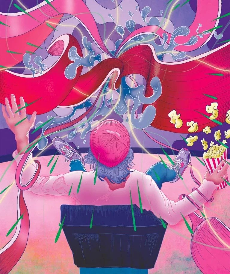 强烈的色彩和线条:murugiah充满活力的超现实主义插画