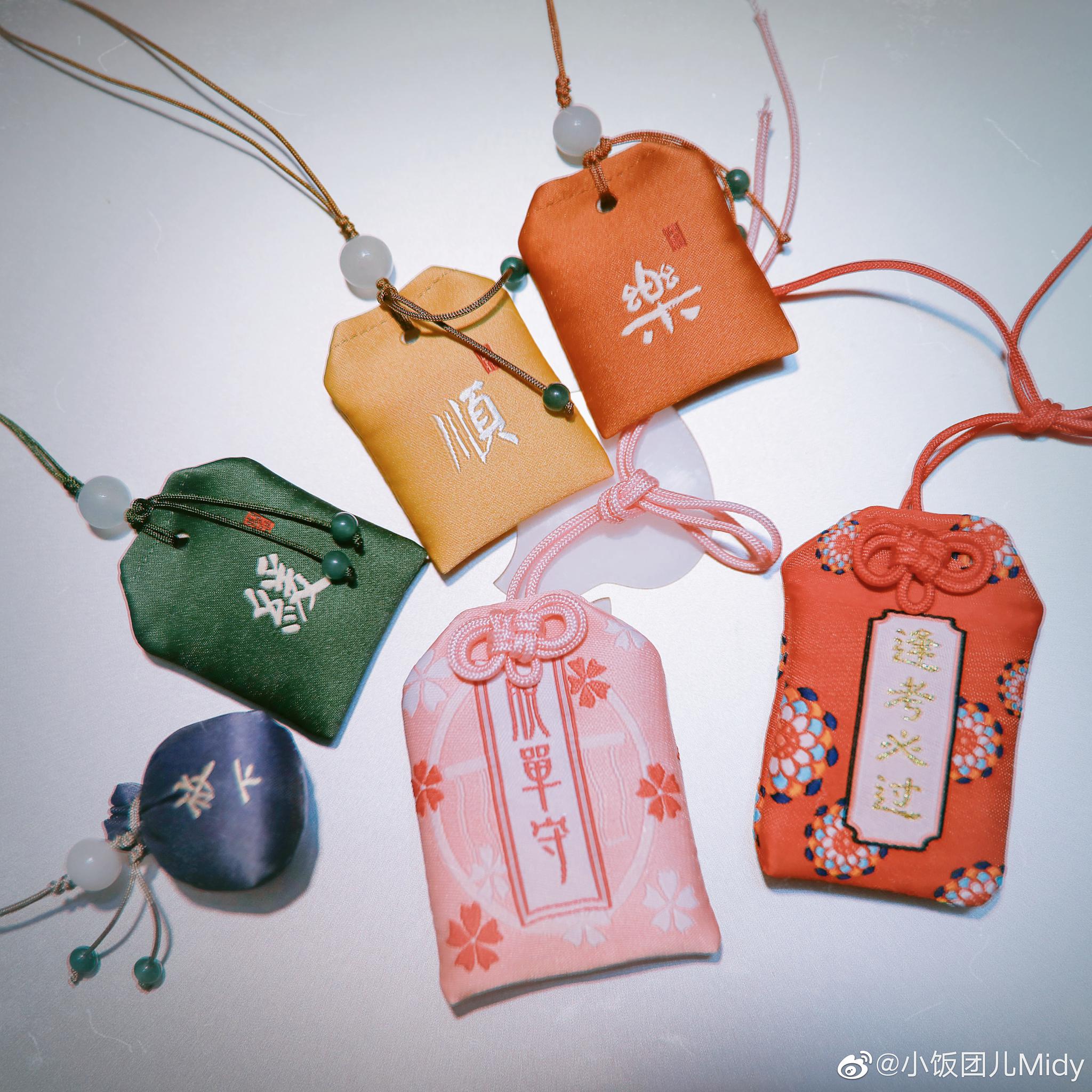 在杭州法喜寺带回来几个可爱的御守赞评臭六个宝宝送