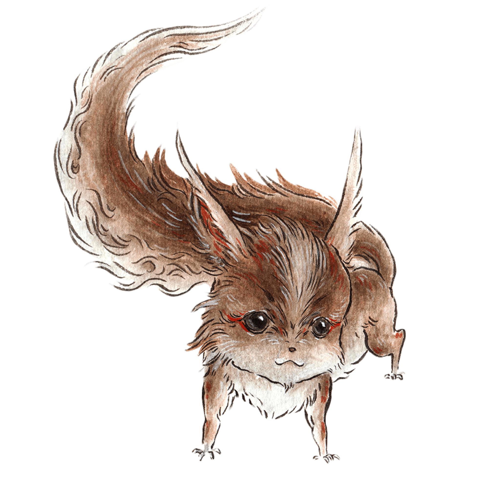 超人气"百鬼画师"杉泽全新作品《观山海》q版萌兽贴纸