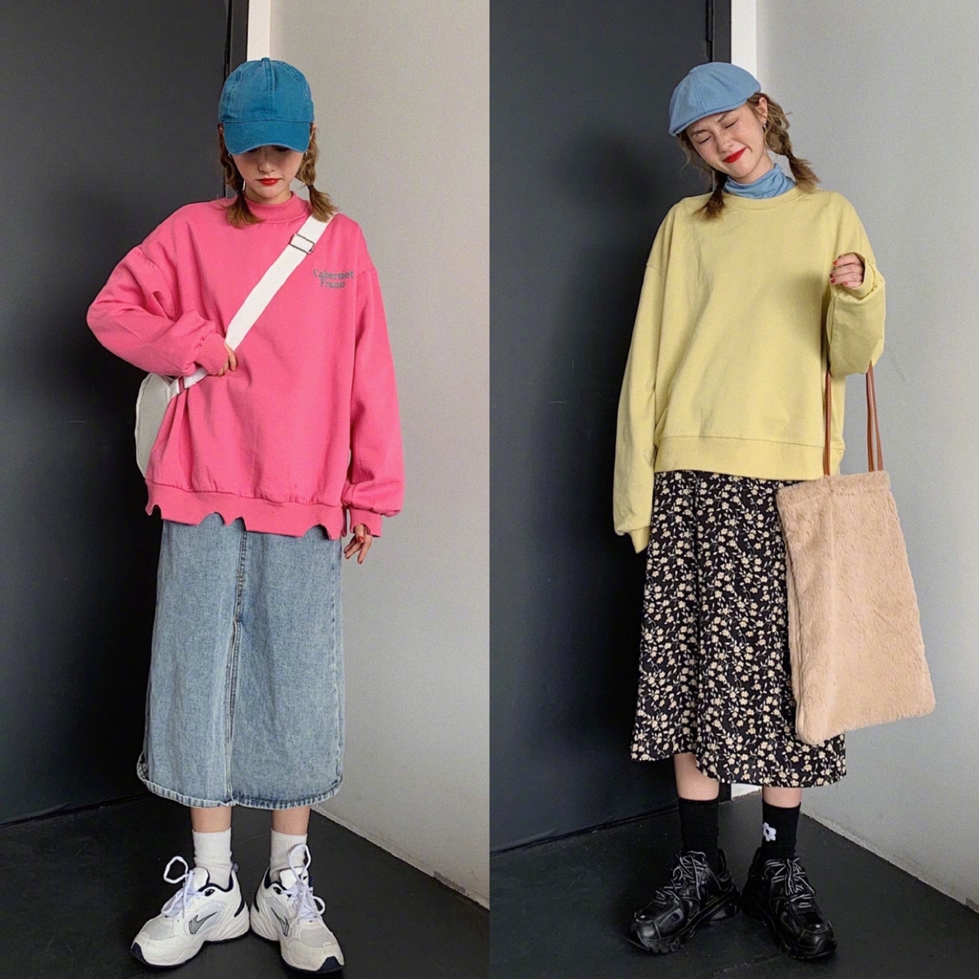 18套可盐可甜的早春穿搭;最近真的太爱这些颜色艳丽的搭配了!