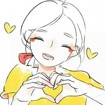 闺蜜头像动漫爱心