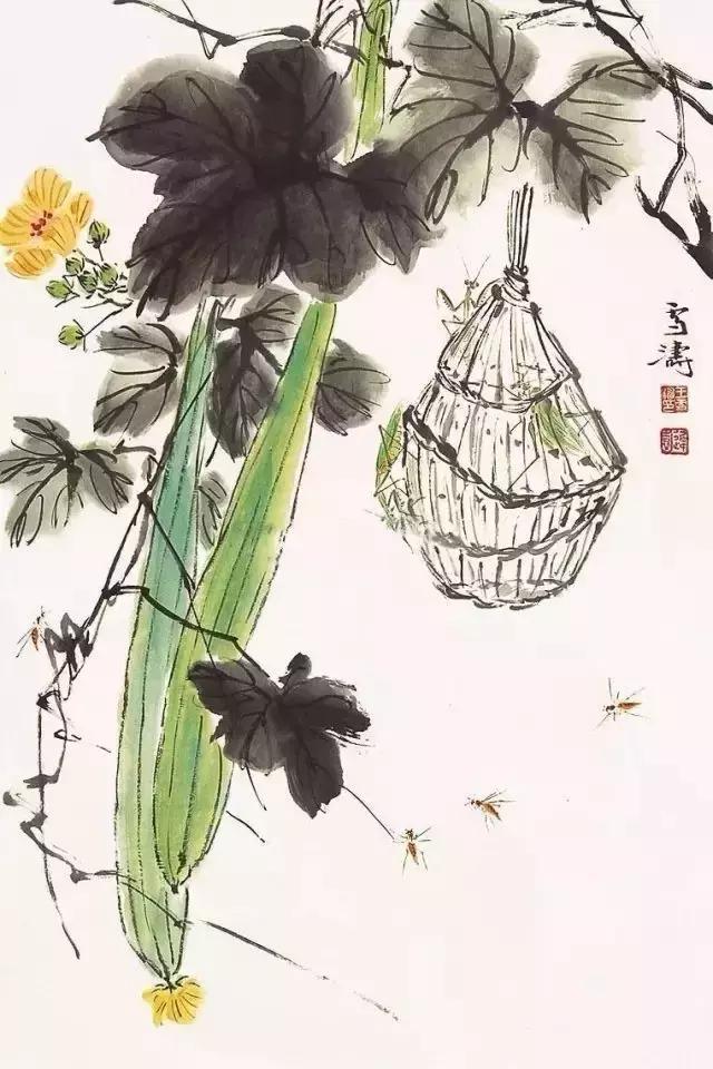 王雪涛的国画蔬果生趣盎然