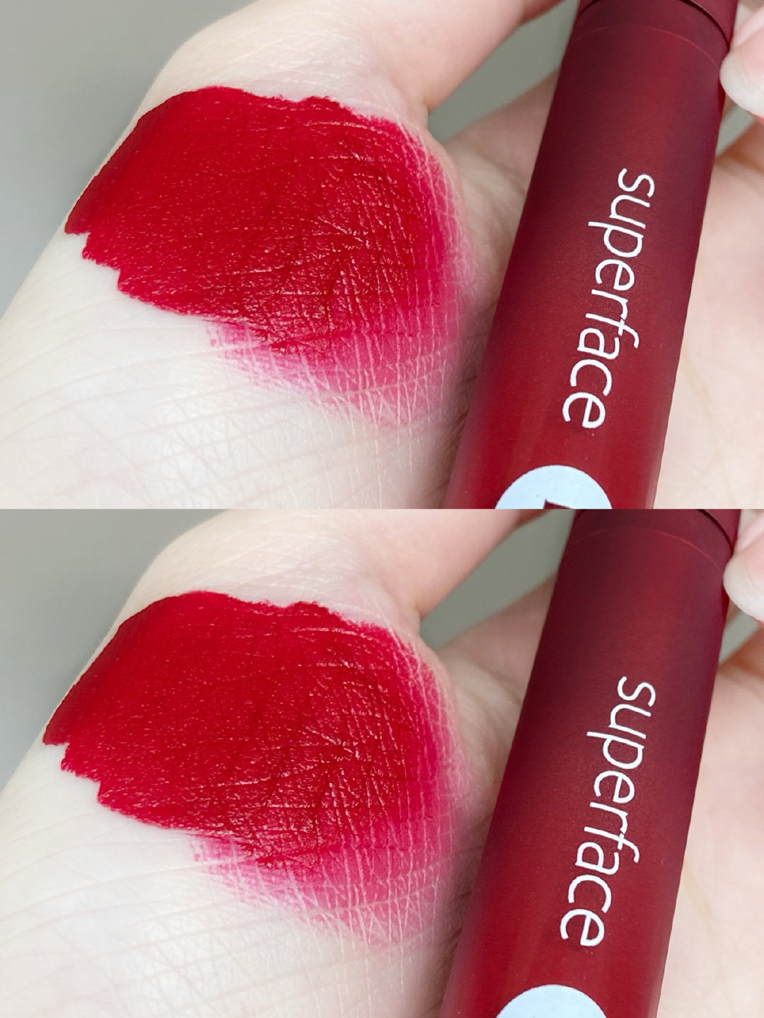 敲显白的蓝调复古红这红丝绒蛋糕怎么越瞅越上头superface红毯唇釉滴