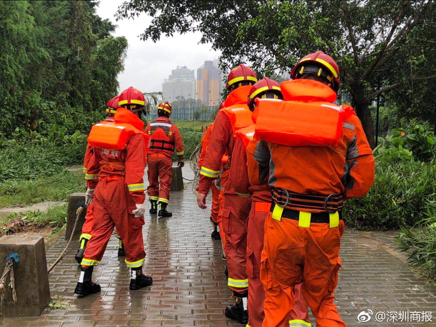 救援人员在沙湾河下游段开展第二轮搜索行动