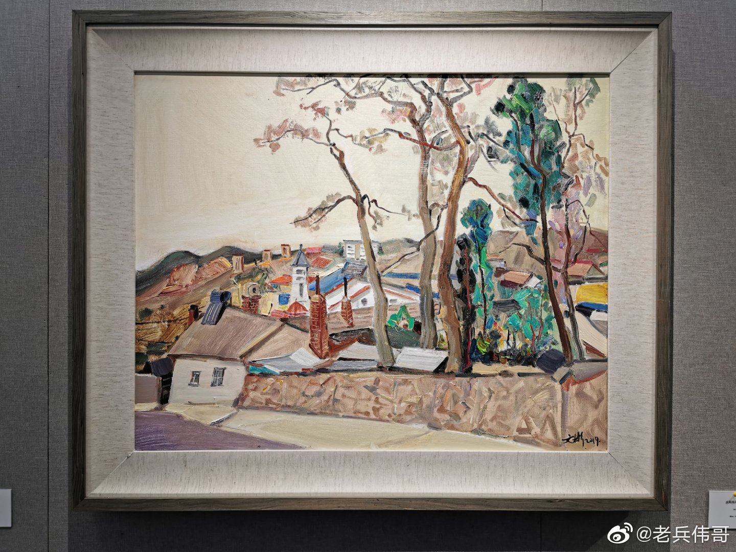 这里是大连美术馆得之自然袁文彬写生油画展