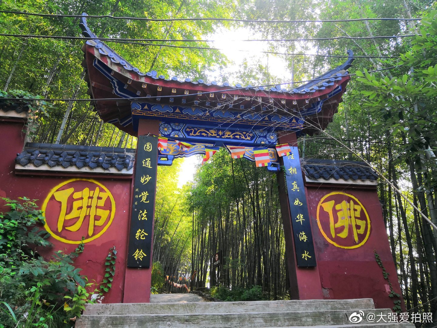 妙高禅寺就像一幅神秘的画卷,千百年来,珍藏在深山之中,竹林尽处