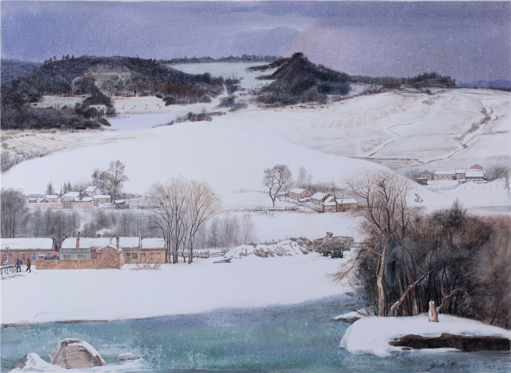 笔墨纵情气势雄厚画家孟宪德作品赏析