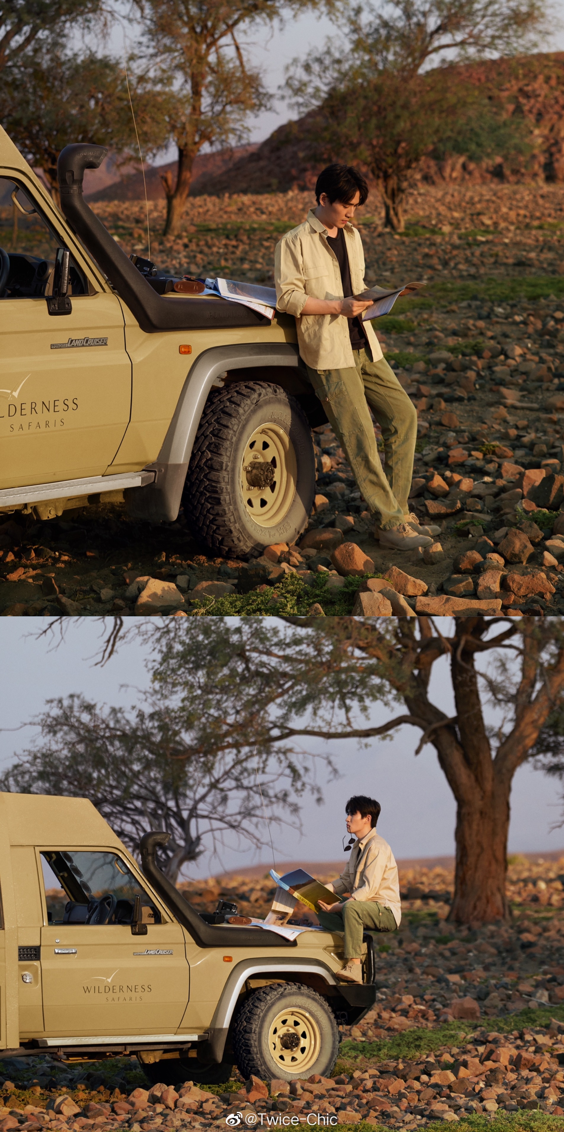 朱一龙 x 悦游condé nast traveler 10月刊花絮辑 | 纳米比亚的黑