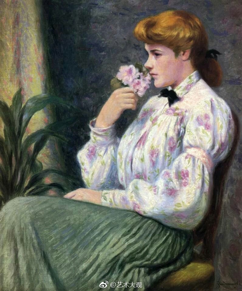 意大利印象派画家federico zandomeneghi油画人物作品欣赏