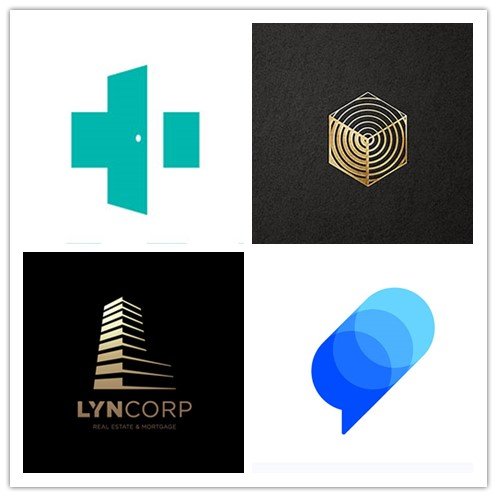 一组运用透视效果的logo设计