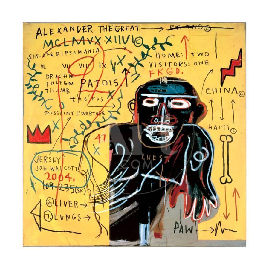 basquiat的作品融合了嘻哈朋克和街头文化元素