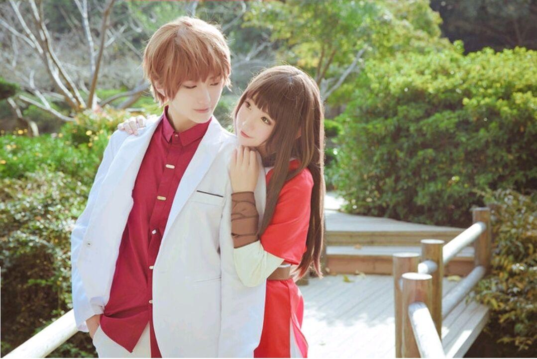 狐妖小红娘: 五张情侣cosplay图, 军娘表情可爱, 颜如玉颜值满分