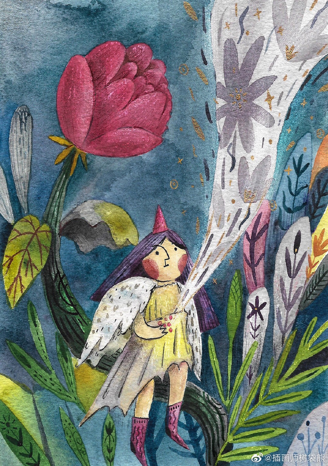 国外插画师 lee young 童话森林插画设计作品|童话森林|插画师|插画设计_新浪新闻