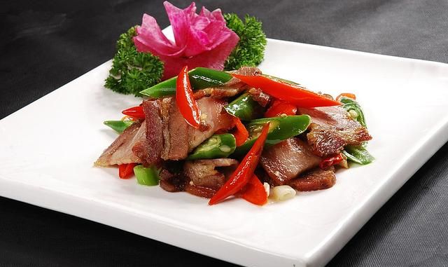 陕西省甘泉县特色美食~干豆角腌肉