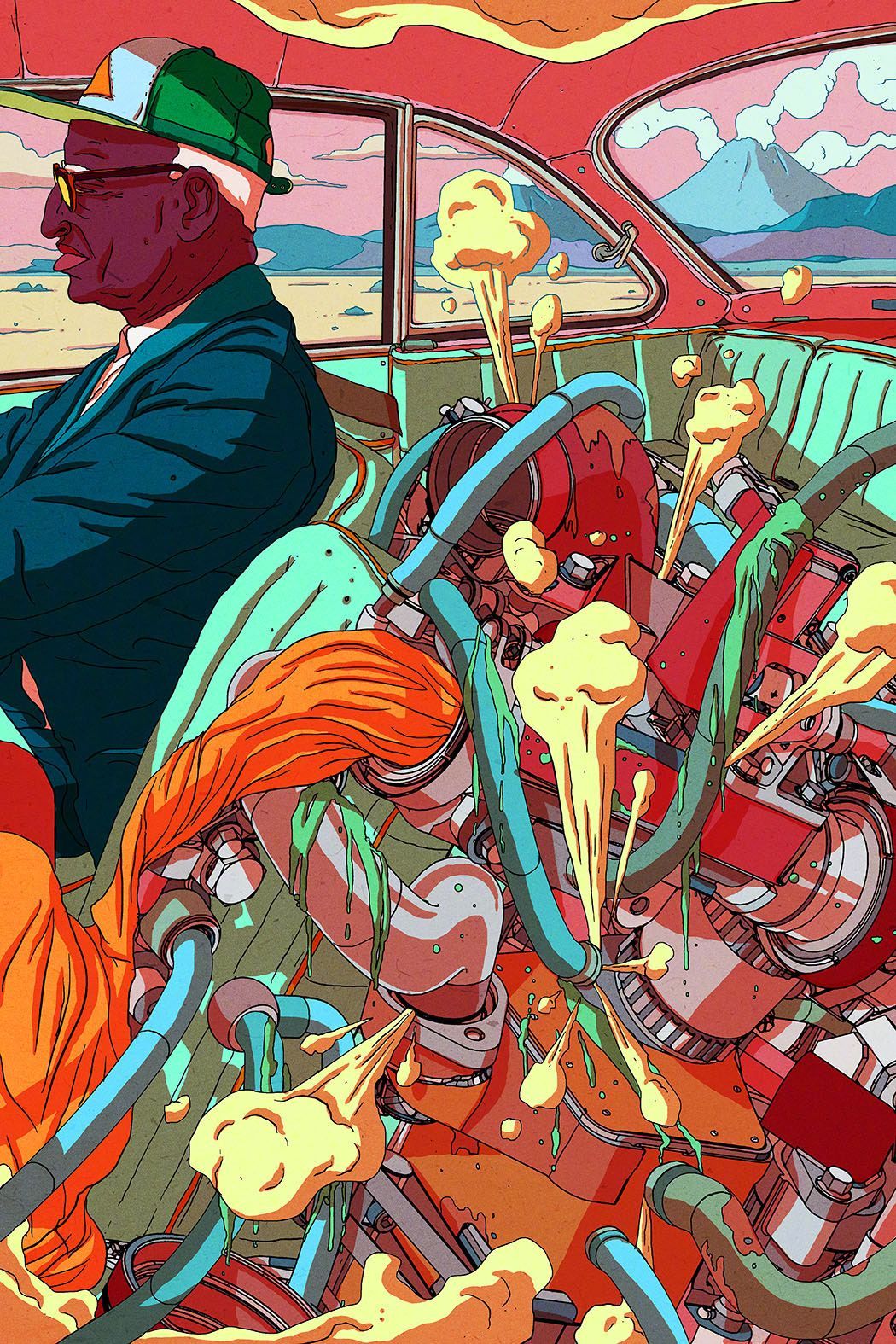 来自插画师 olivier bonhomme 绘画作品 www.olivierbonhomme.com