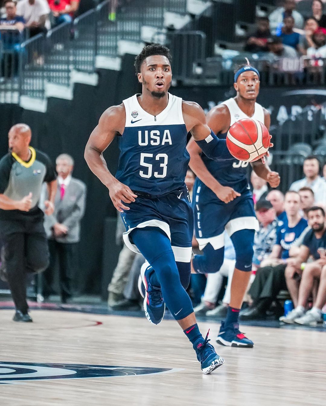 美国队男篮白蓝对抗赛精选图集