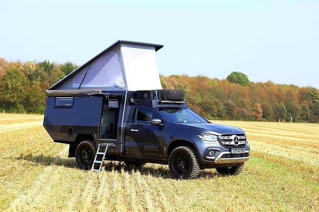 奔驰x级皮卡改装的房车,很好看,很霸气
