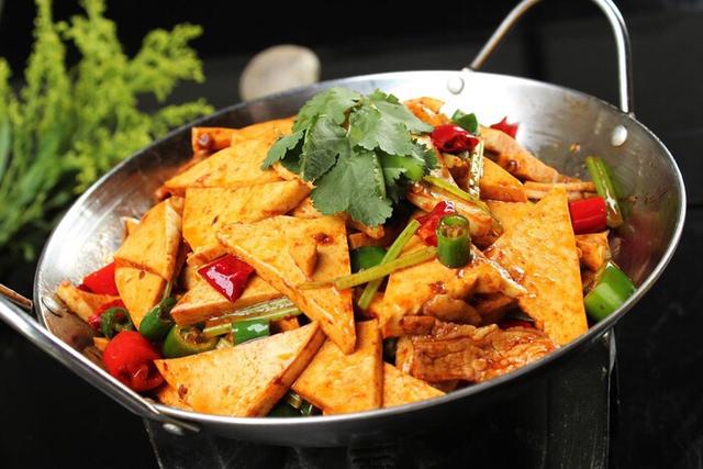 家常干锅千叶豆腐