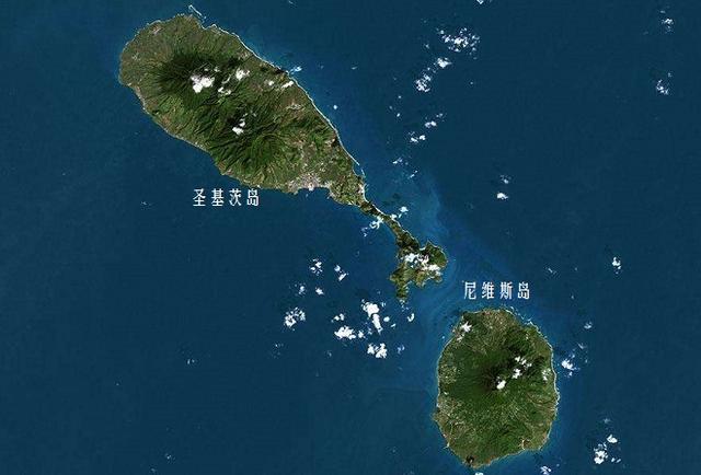 北美洲国土面积最大和最小的国家加拿大与圣基茨和尼维斯