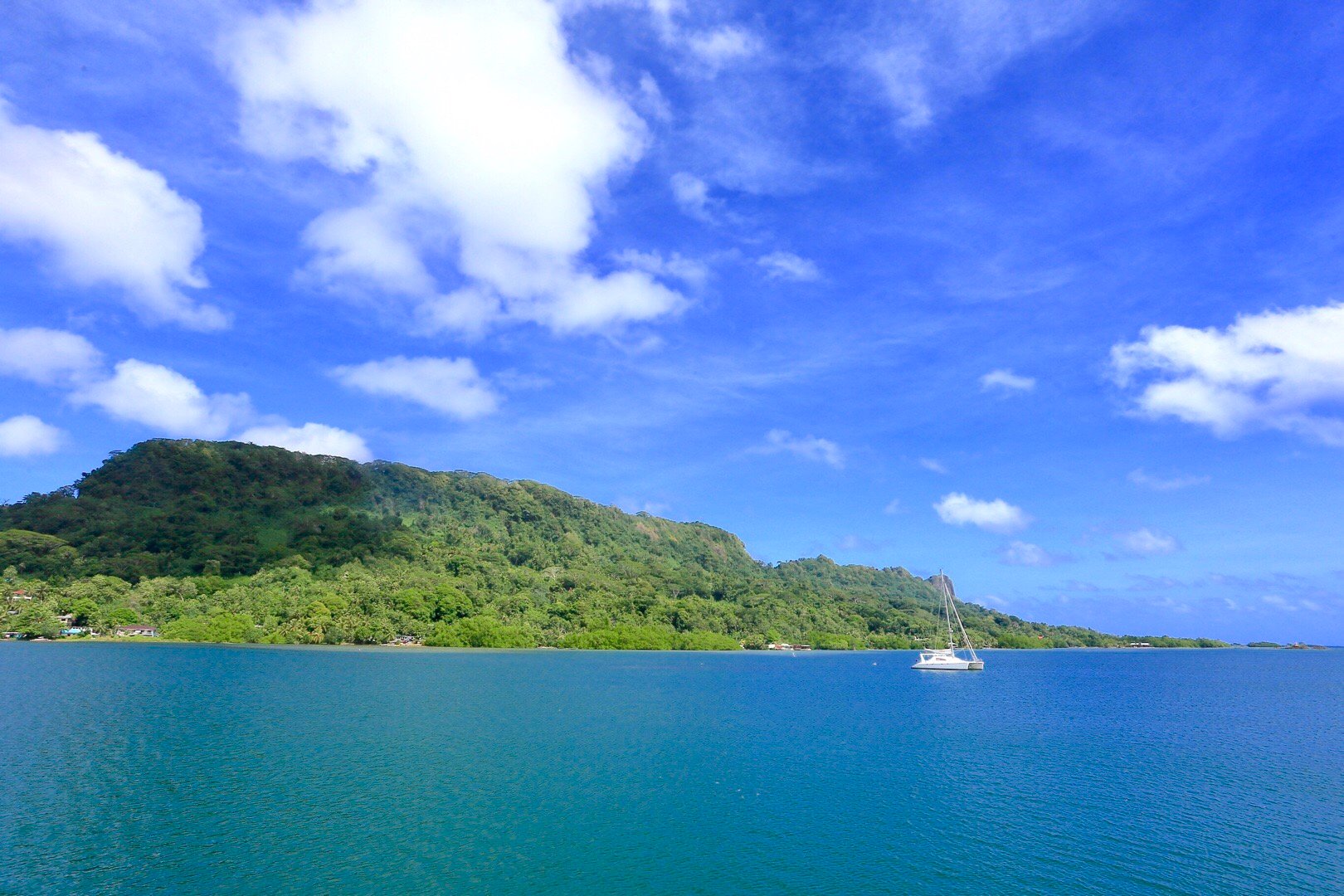 风光不输夏威夷的的波纳佩岛是密克罗尼西亚联邦最现代化的岛屿
