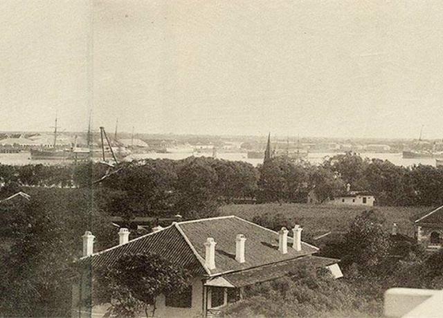 老照片:1884年上海外滩全景(高清收藏版)