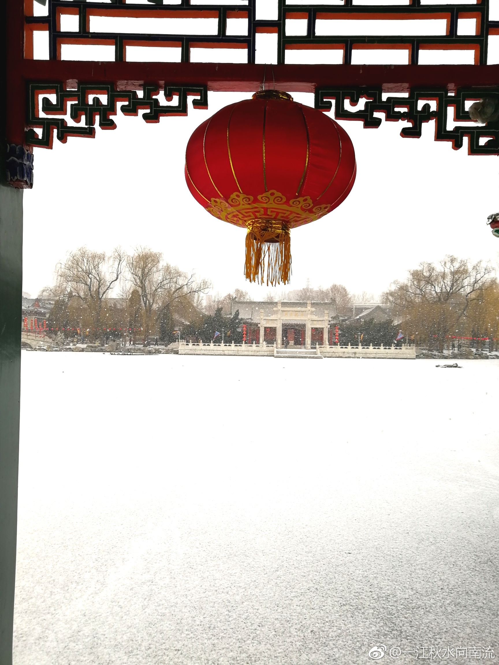 雪中大观园 一场雪景色变成了这样 美