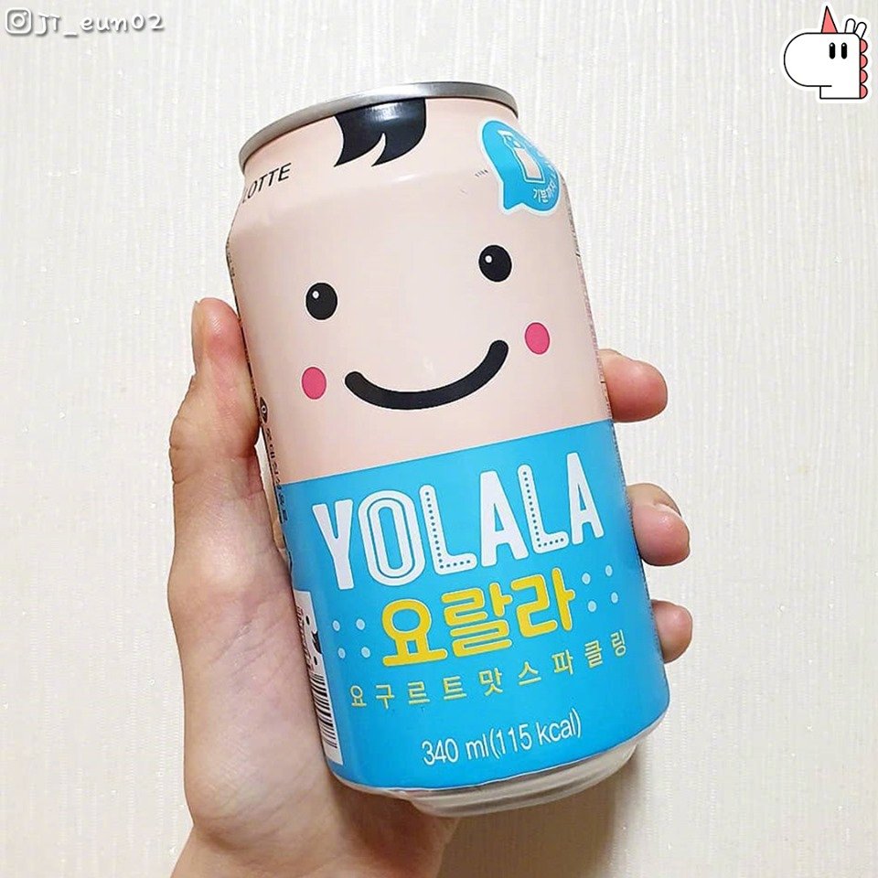 韩国乐天推出了新款饮料~yolala乳酸菌气泡水~有罐装和瓶装两种