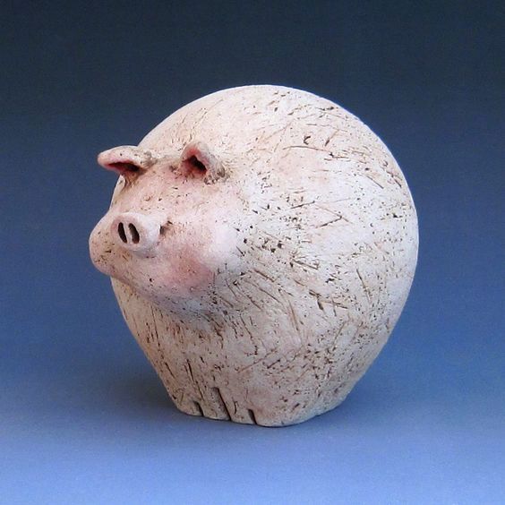 圆乎乎的像我的存钱罐来自艺术家fred yokel的雕塑作品