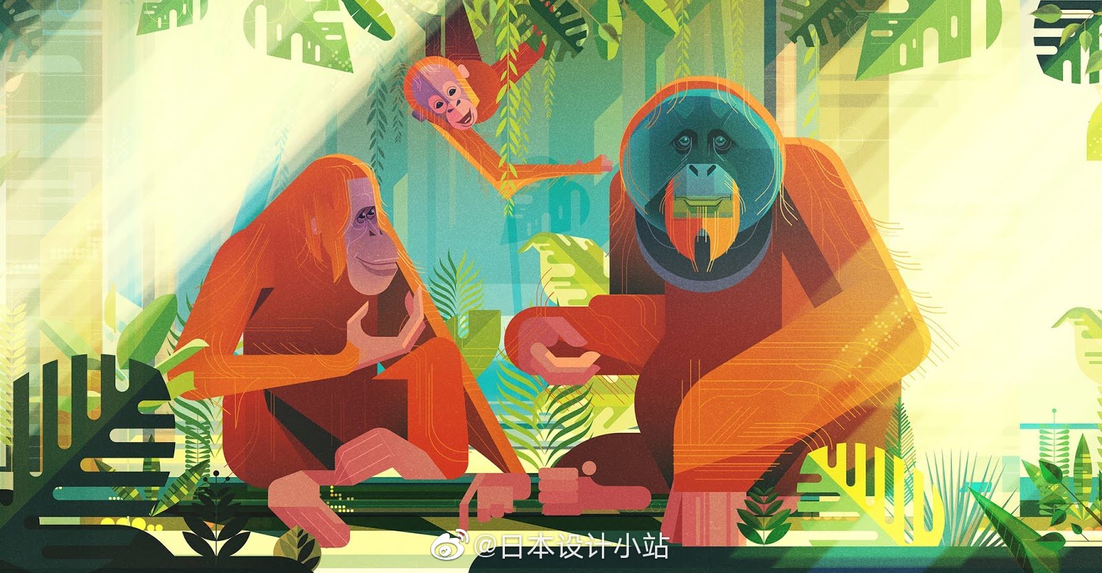 插画师jamesgilleard在savingspecies一书中所描绘出的濒危动物