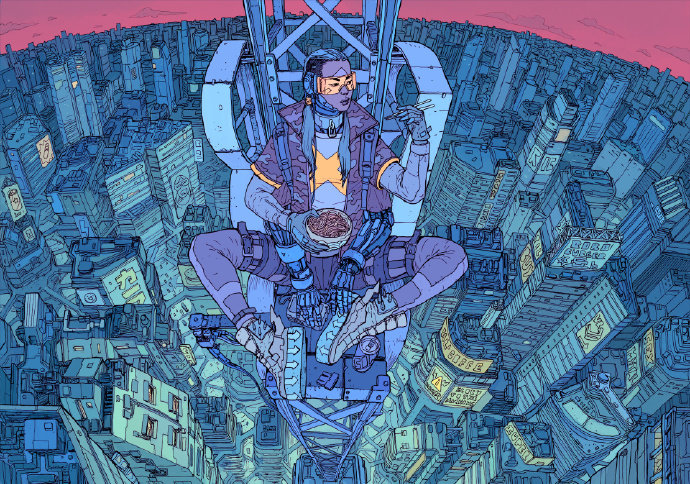 科幻机械风插画西班牙艺术家josangonzalez