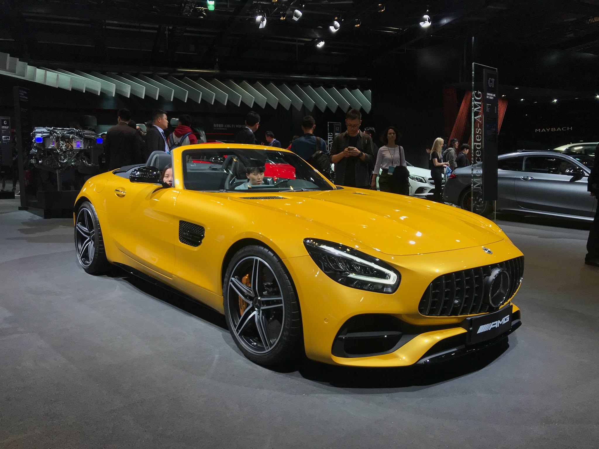 梅赛德斯amg gtc,一枚最爱的超级小黄车哦!