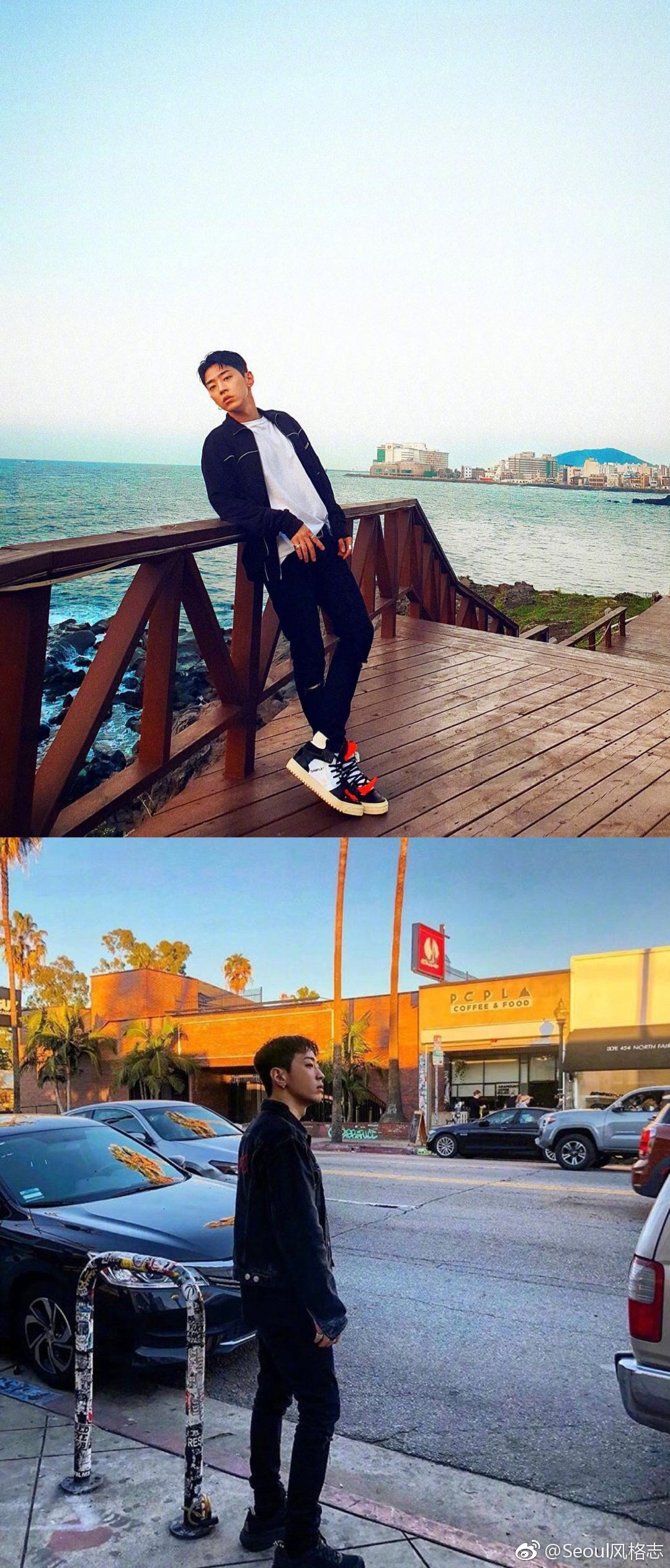 山花精gray的街头风私服穿搭合辑,私心觉得哥哥不穿上衣时最迷人.