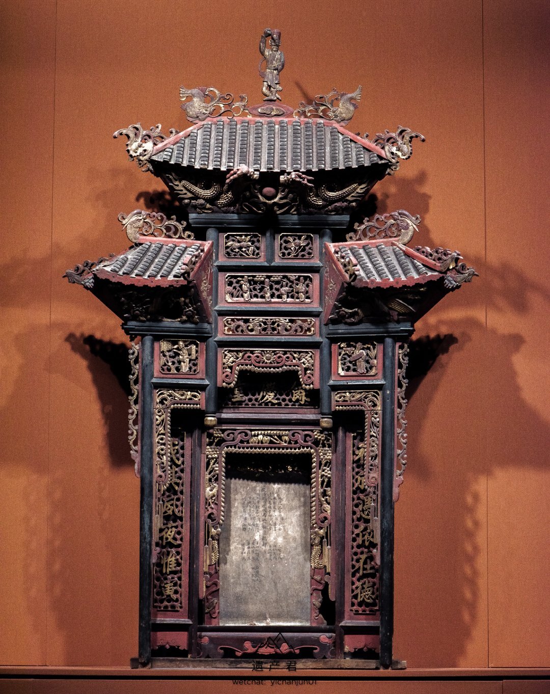 湖南省博物馆藏· 清代鎏金雕花神龛_新浪新闻