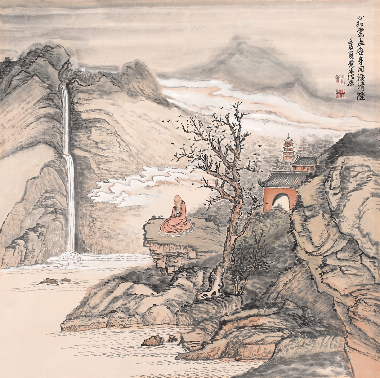 著名画家迟佳宏作品赏析|宗教|山水|山水画_新浪新闻