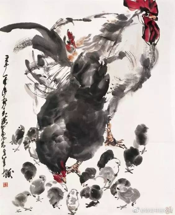 黄胄画鸡,真正的笔墨功夫|艺术馆|黄胄|中国画_新浪新闻
