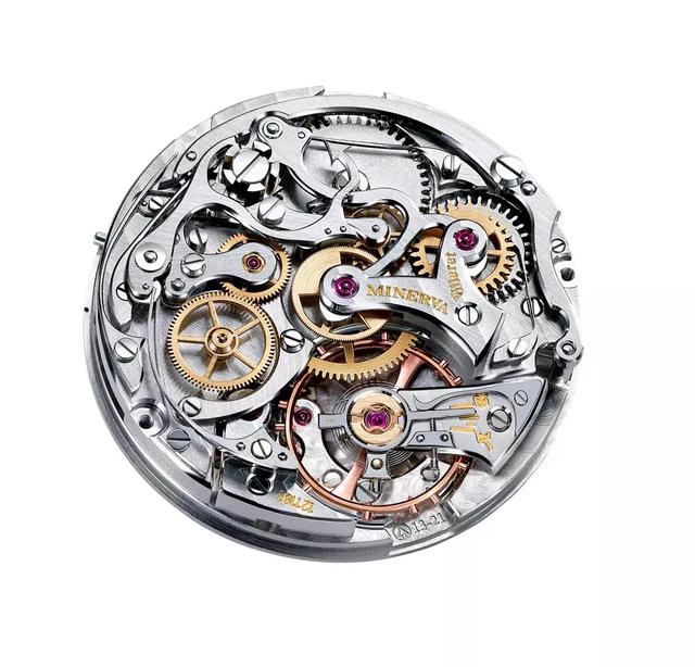 美轮美奂的美耐华计时机芯.