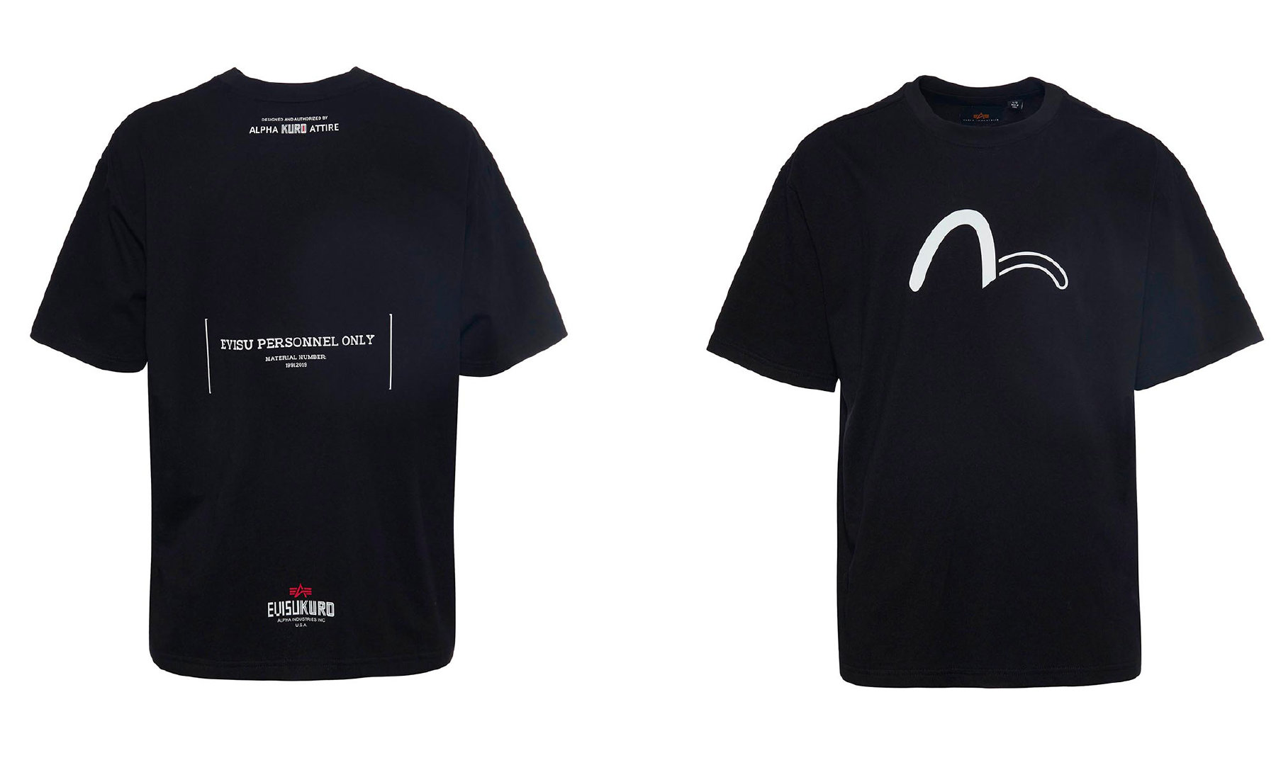 evisukuro x alpha industries 联名系列日系街头潮牌evisu旗下高端