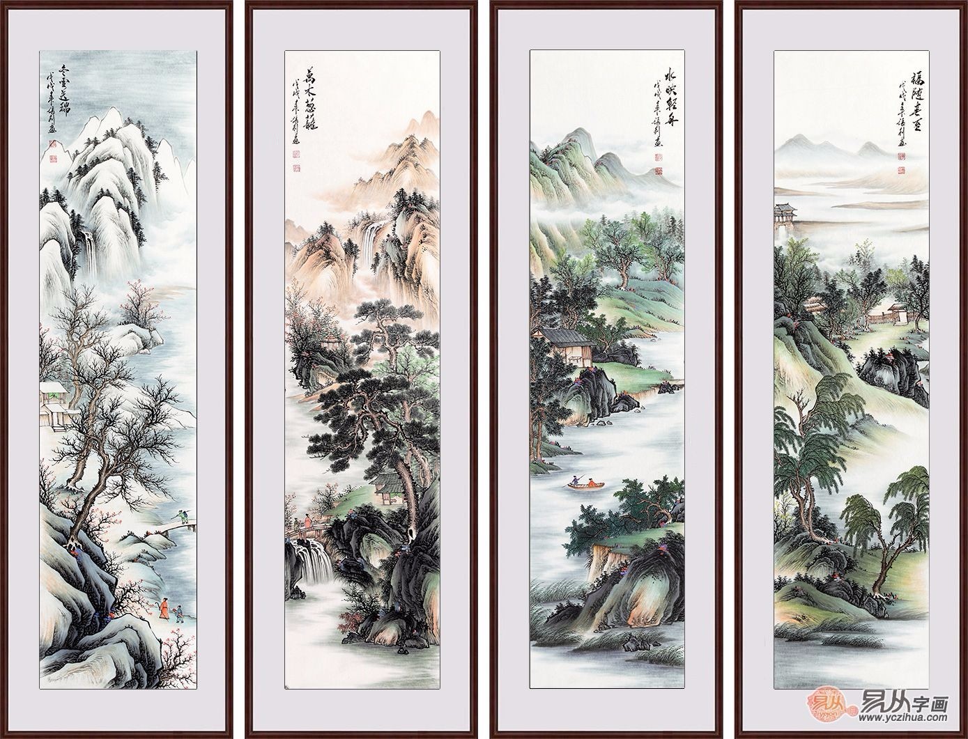 当代山水画欣赏 国礼画家张利精品画作