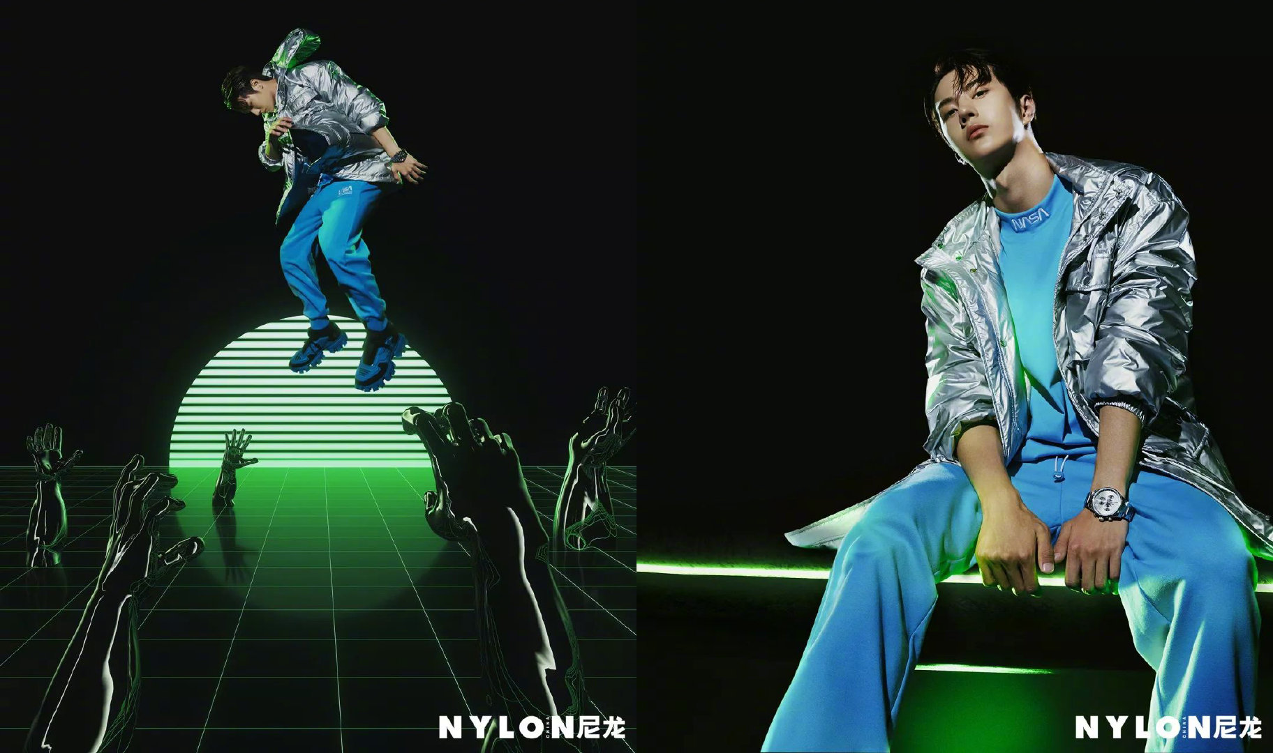 UNIQ-王一博×《NYLON 尼龙》八月刊封面现世蓝忘机的酷帅科技风冷|NYLON